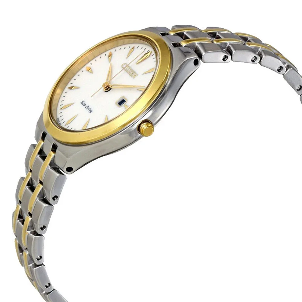 CITIZEN CORSO EW2494-54A WHITE DIAL TWO TONE BRACELET 32MM WOMENS WATCH